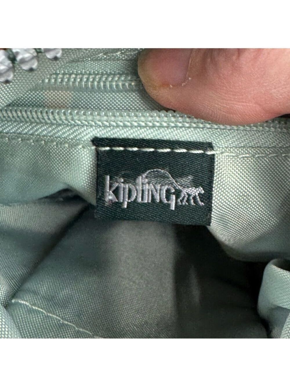 Kipling Alvar Rainbow Striped Nylon Crossbody Purse - Picture 11 of 12